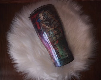 Horror Movie Character Tumbler - Bloody Halloween Cup