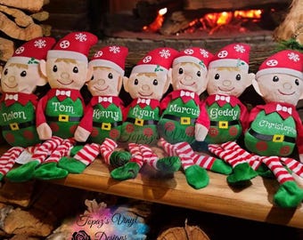 Personalized Christmas Elf Plush: Custom Name, Elf Adoption