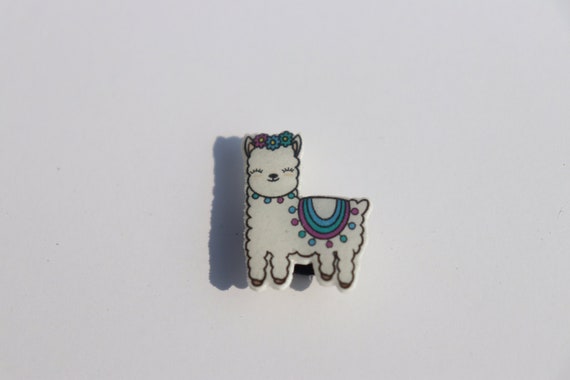 llama croc charm