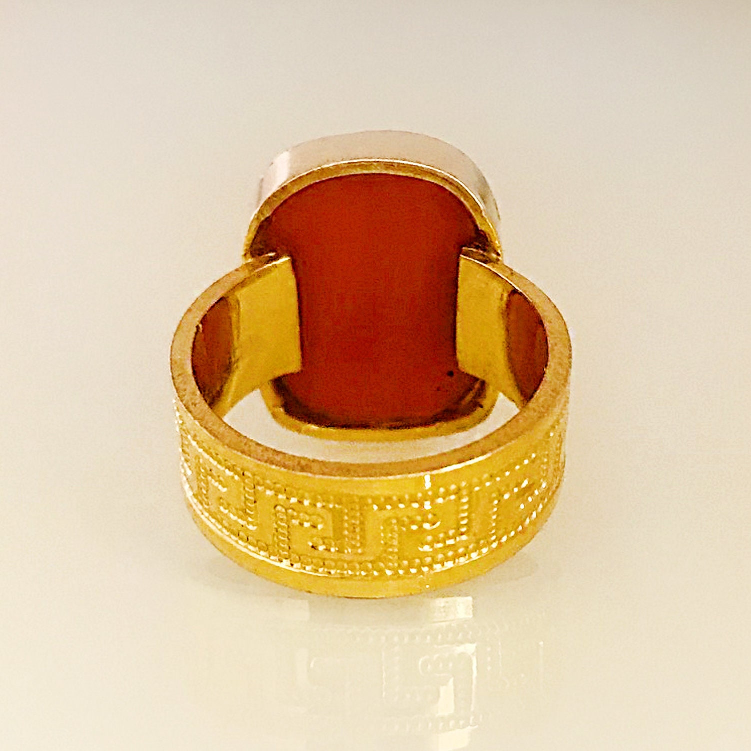 14K 18K 22K Real Solid Yellow Rose White Gold Ring Etsy