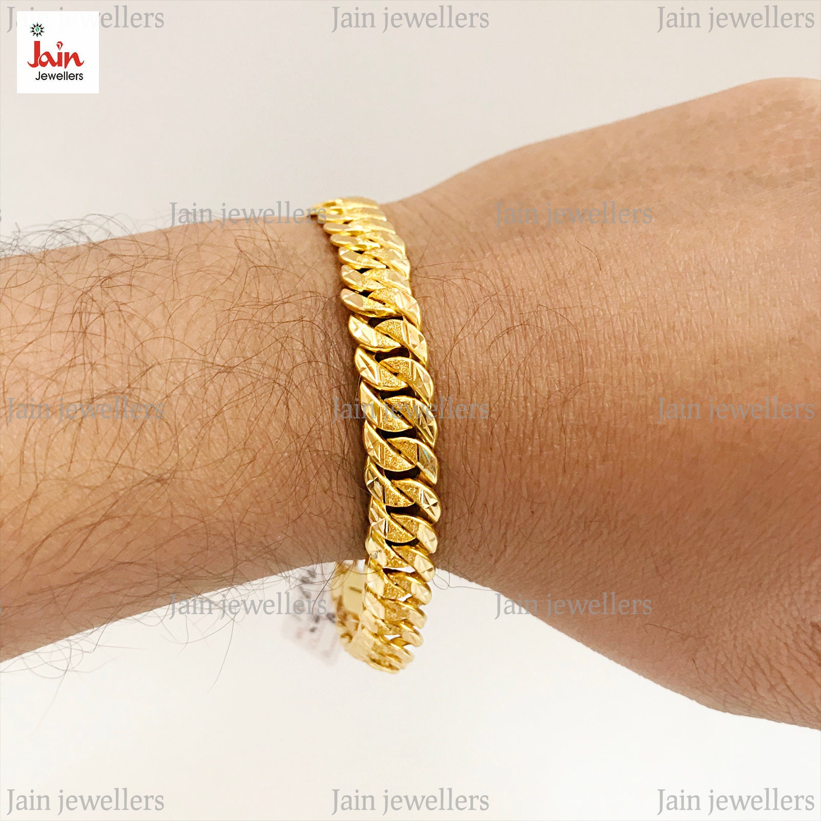 P.C. Chandra Jewellers 22KT Yellow Gold Bracelet for Men : Amazon.in:  Fashion
