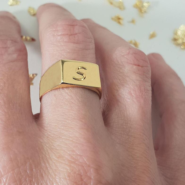 Diamond Initial Ring - Zoe Lev Jewelry