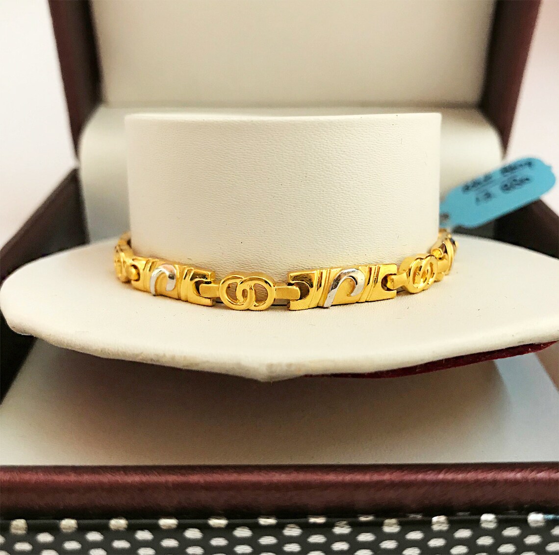 18kt 22kt Hallmark Stamped Real Solid Yellow Gold 2 Tone Etsy