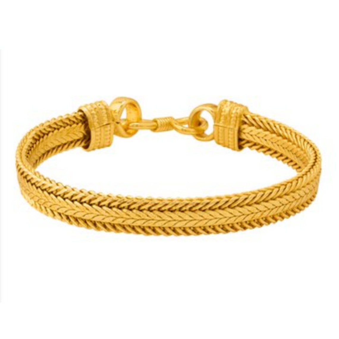 Fine Jewelry 18kt, 22kt Yellow Real Gold Luxury King Bracelet, Hallmark ...