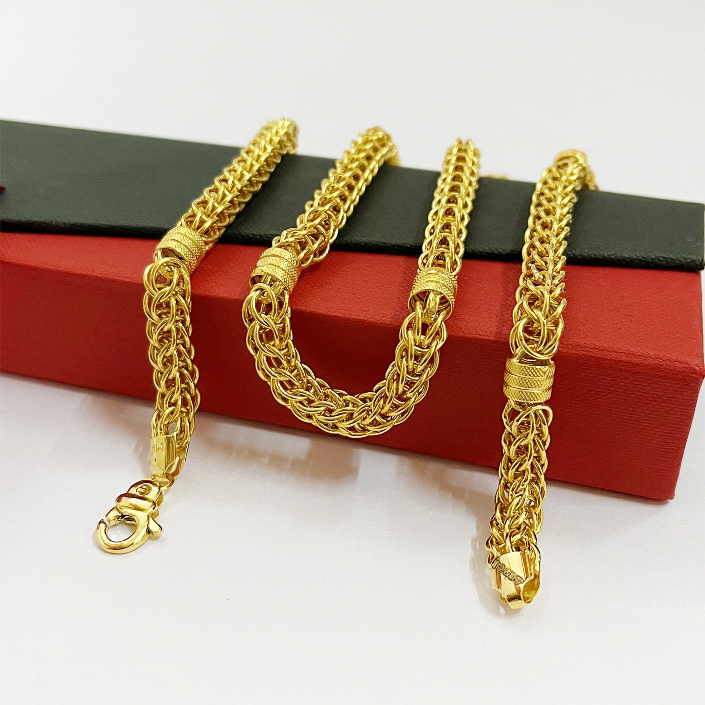 18 K Hallmark Mens Gold Chain, 4-10 Gm