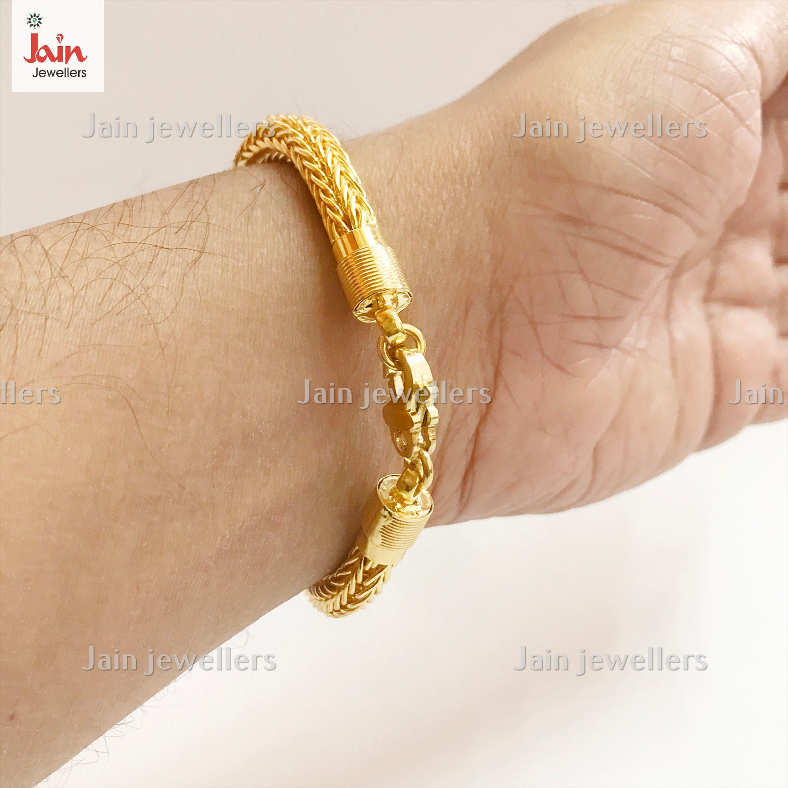 ゴールド編み込みブレスレット 楽天市場】編み込み チェーンブレスレット ゴールド シルバー