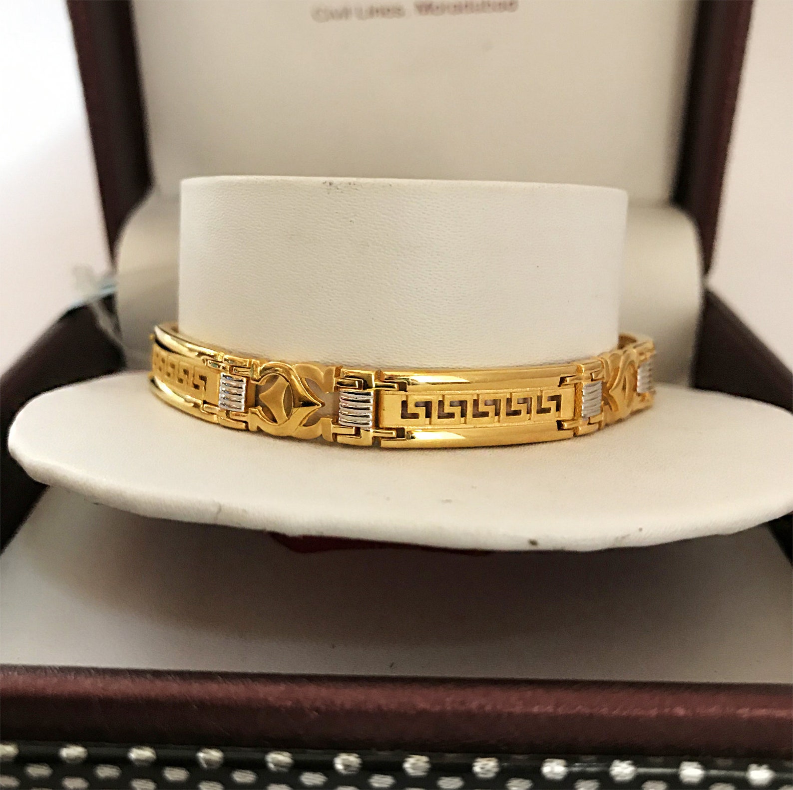 18Kt 22Kt Hallmark Stamped Real Solid Yellow Gold 2 Tone Etsy