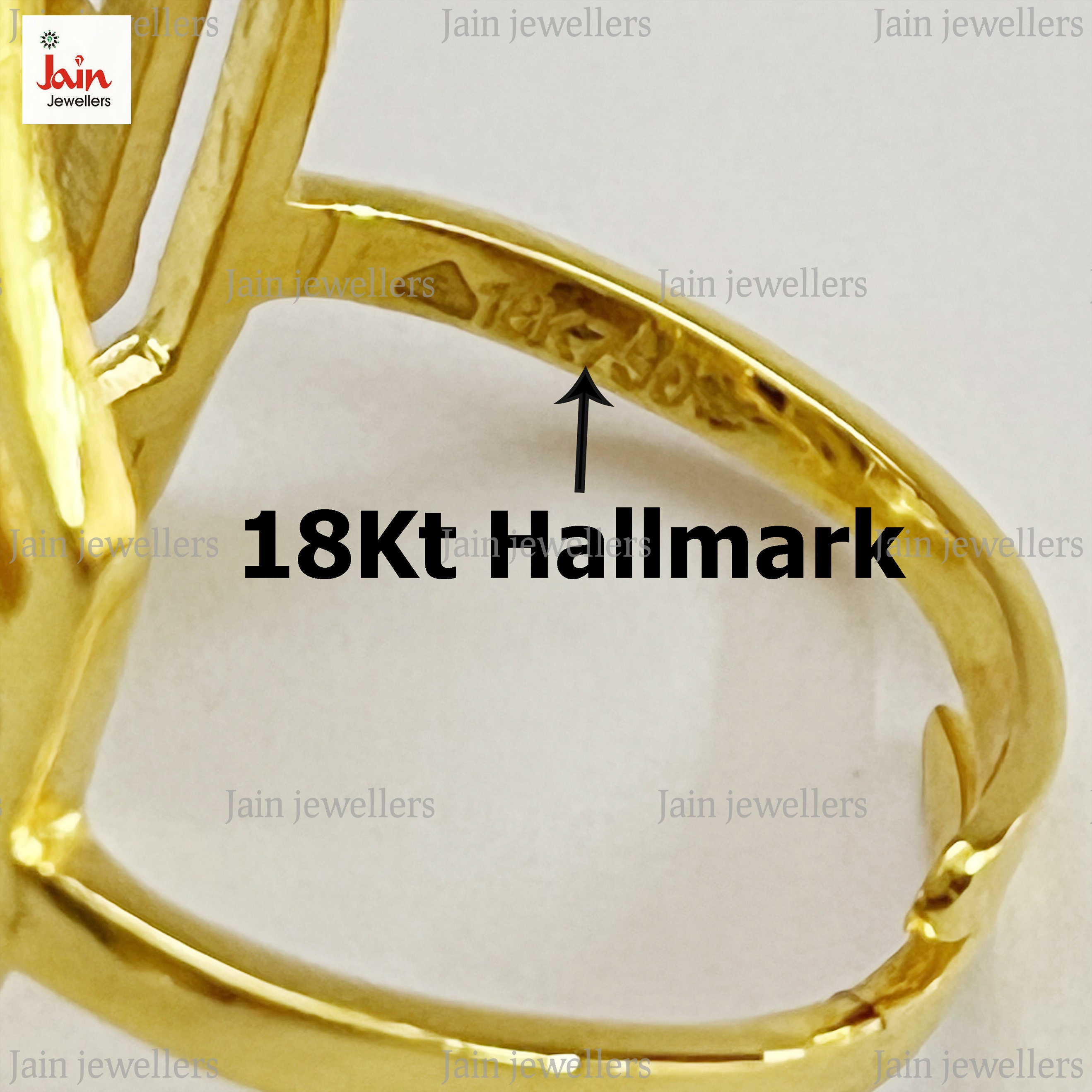18 Kt,22 Kt Real Solid Yellow Gold Ring Hallmark Handmade Unique Adjustable  Wedding Design Geometric Boho Women's Ring - Etsy