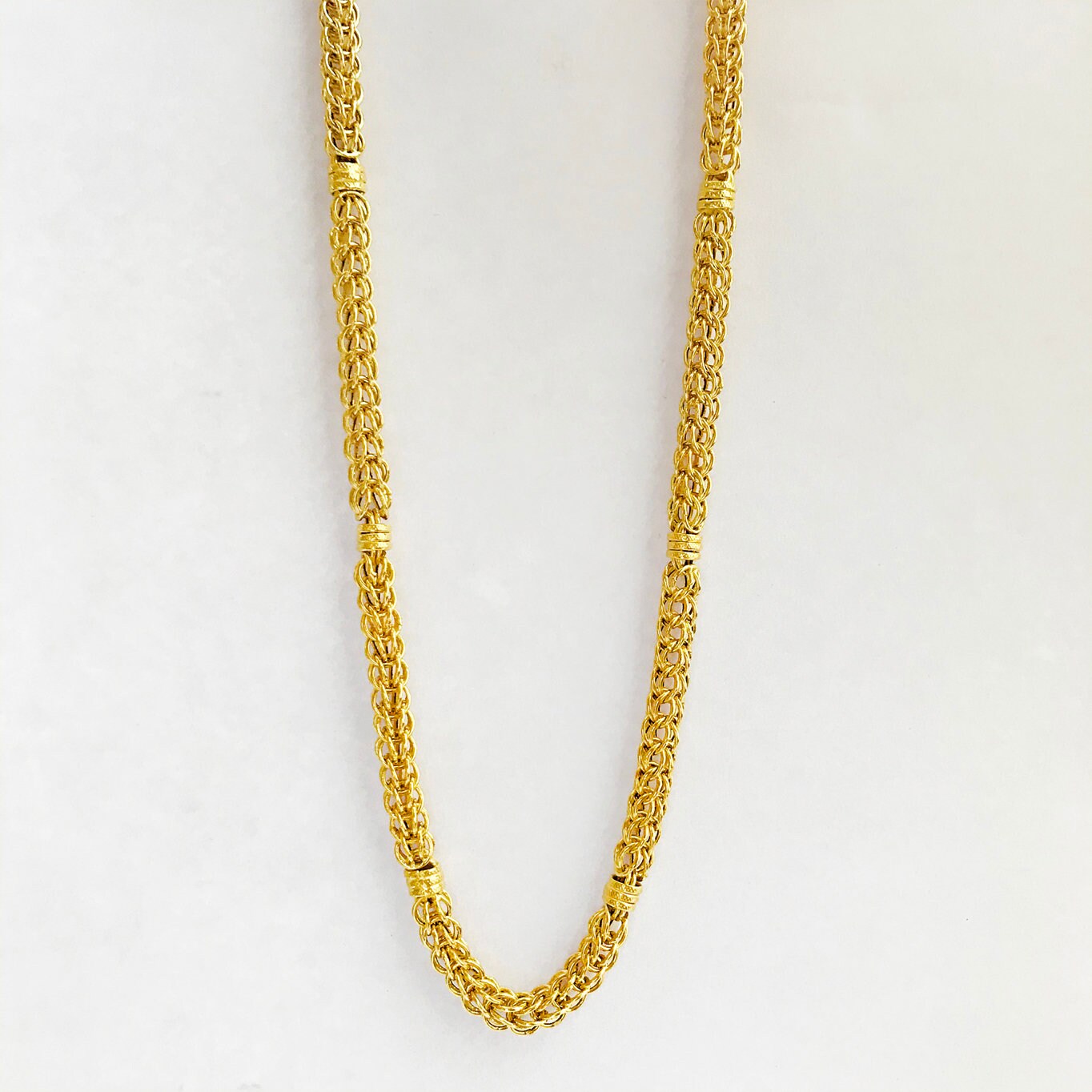 DUBAI CHAIN DESIGN 20K 22K YELLOW GOLD SELECT YOUR SIZE MEN MAN