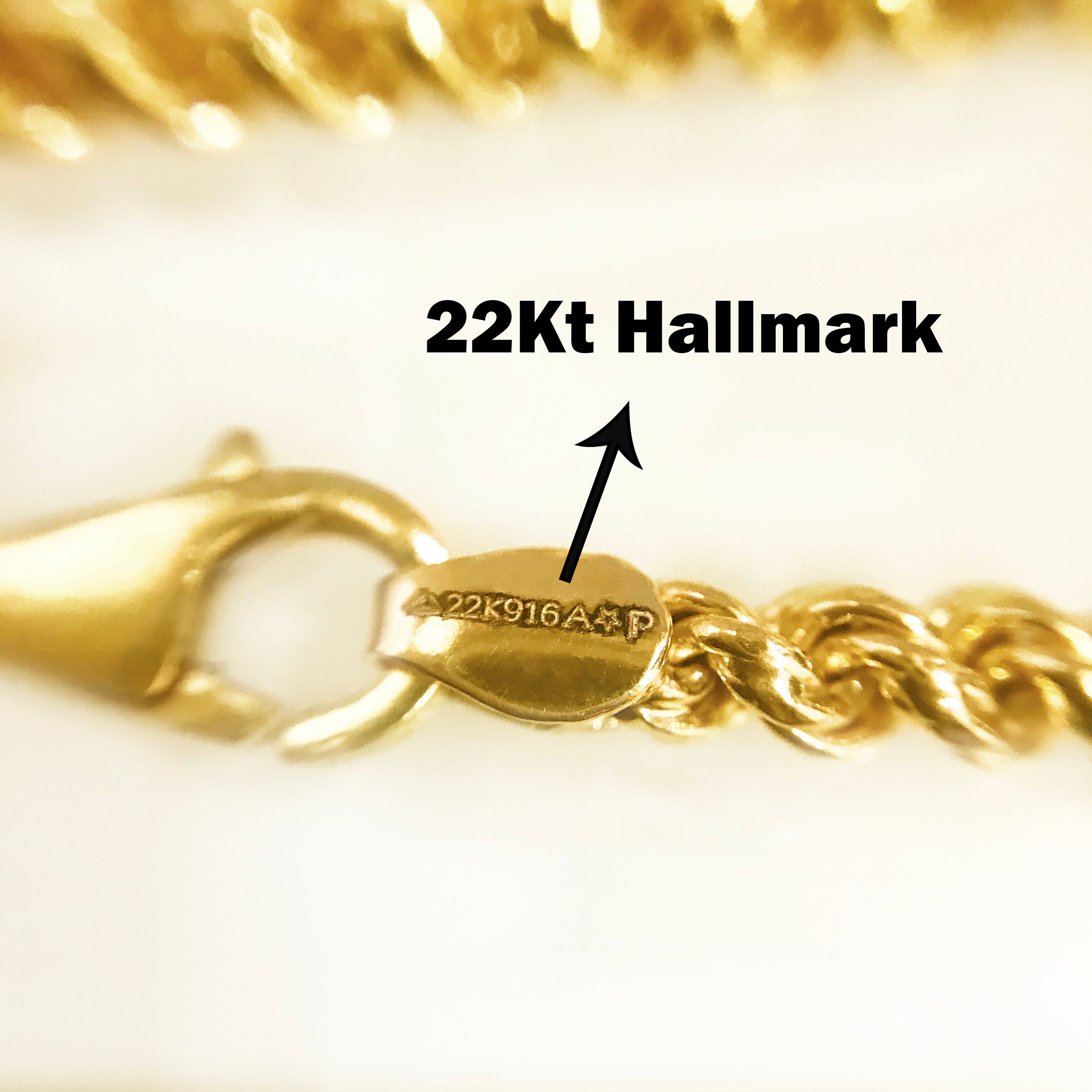 Fine Jewelry 18 Kt, 22 Kt Real Solid Yellow Gold Silken Rope Chain ...