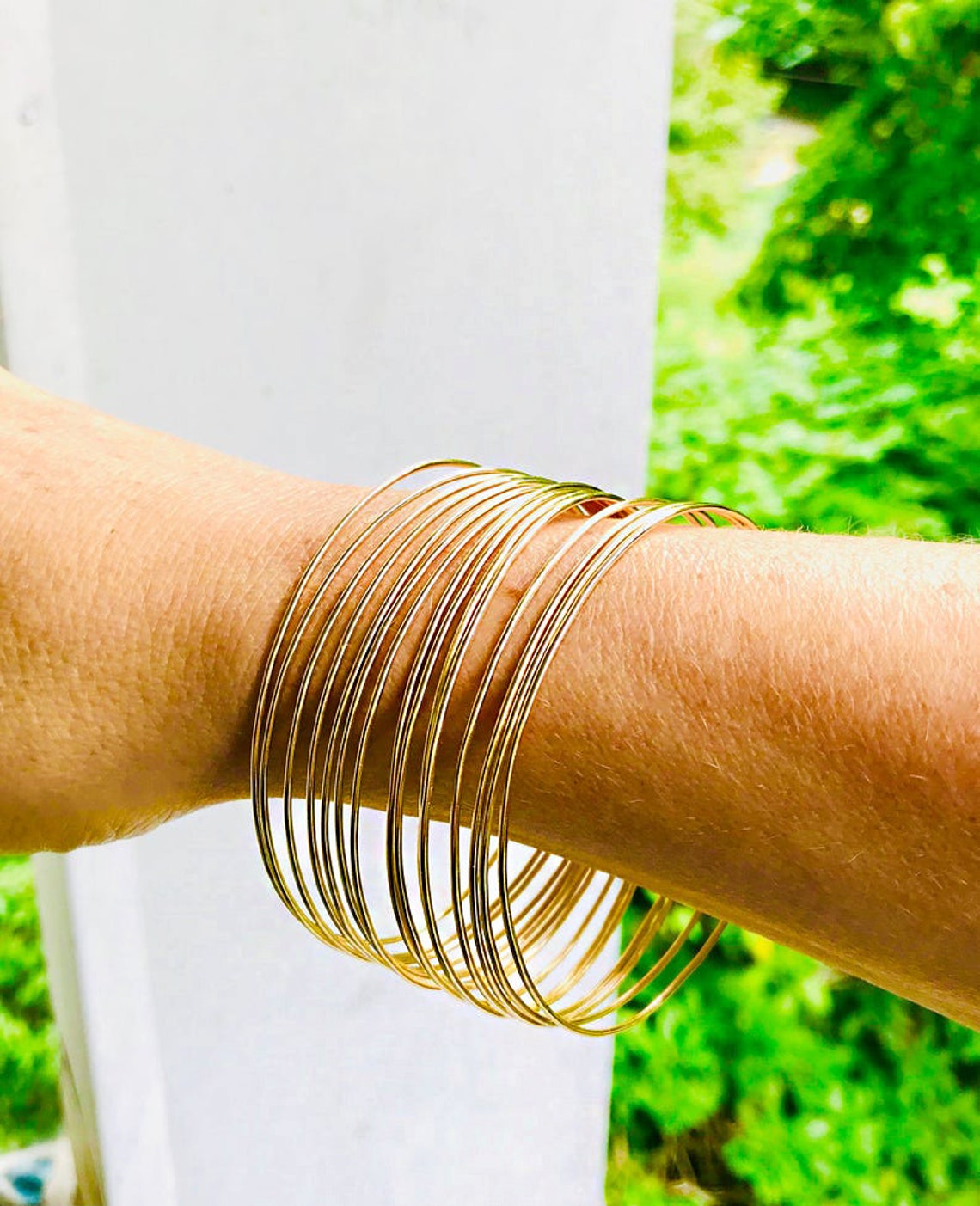 Twisted Diamond Open Cuff Bracelet In 14K Gold, Yellow / 6 Inches - Foto 4