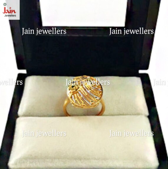 22Kt Solid Yellow Gold Ring: Handmade Vintage Eng… - image 9