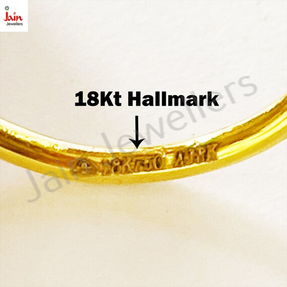 Handmade Solid Yellow Gold Circle Stud Earrings: … - image 6