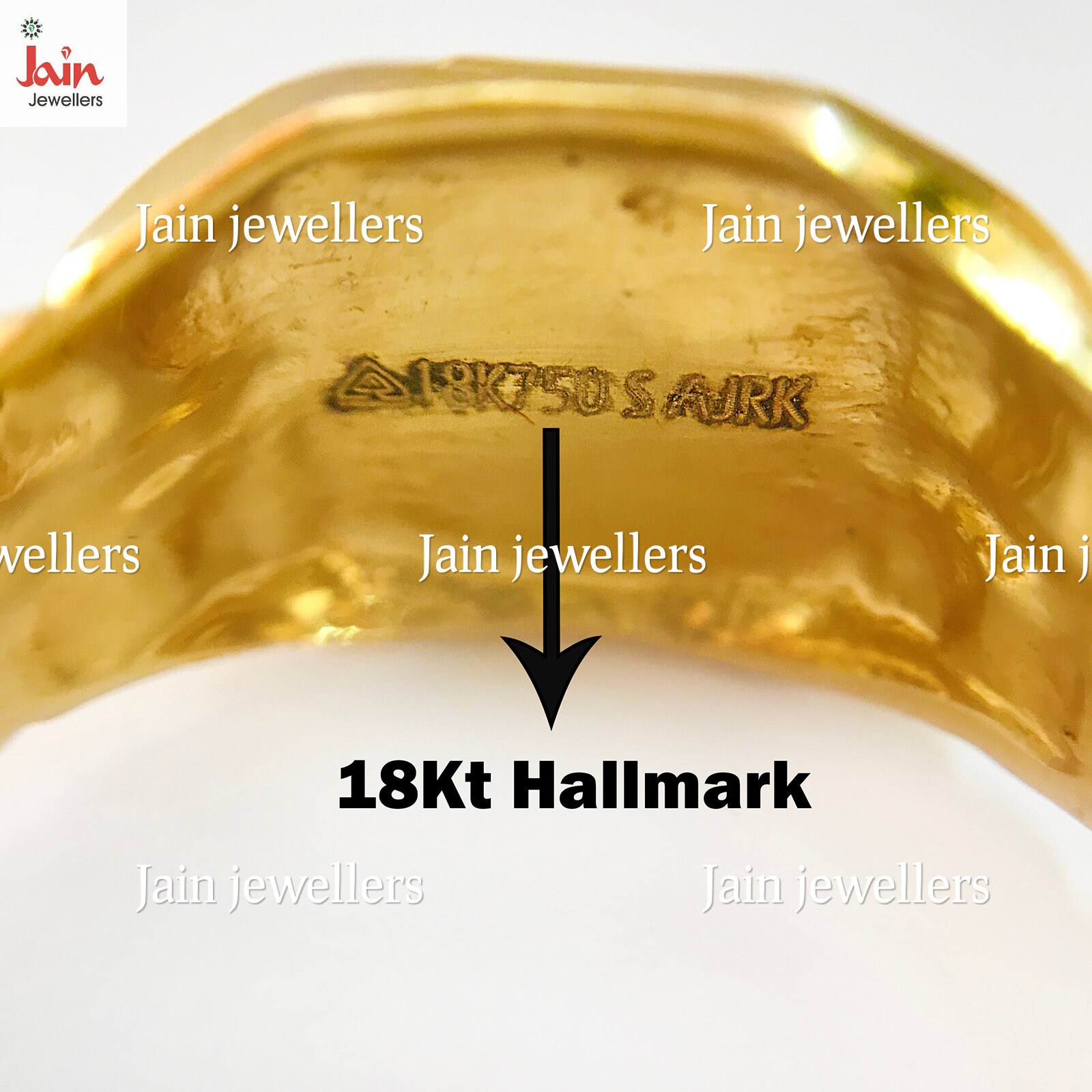 18Kt、22Kt 本物のソリッドイエローゴールド ホールマーク認定