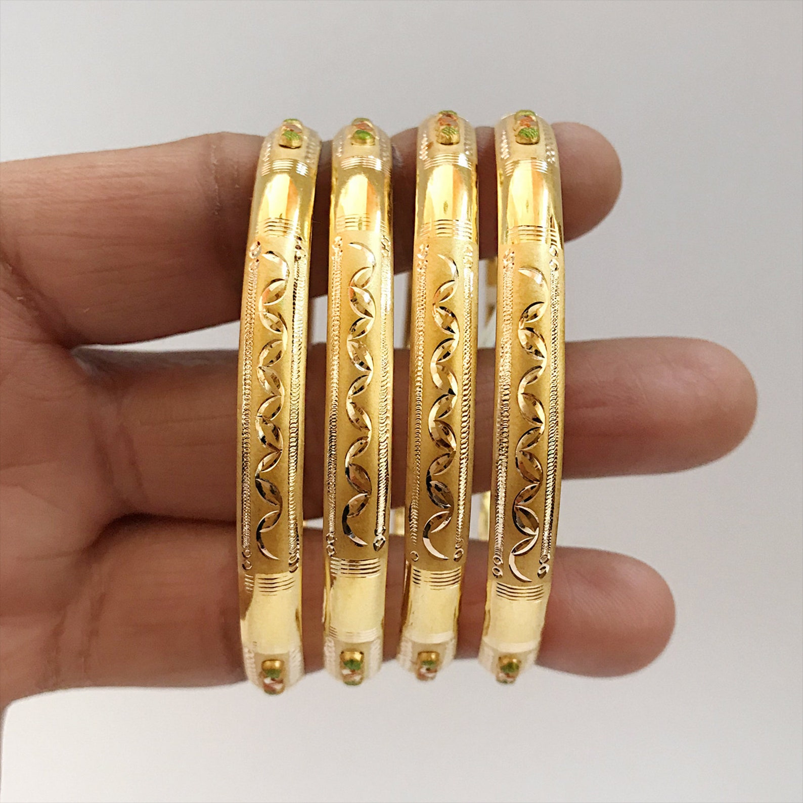 Fine Jewelry 14Kt 18kt 22Kt Hallmark Real Solid Yellow Gold Etsy