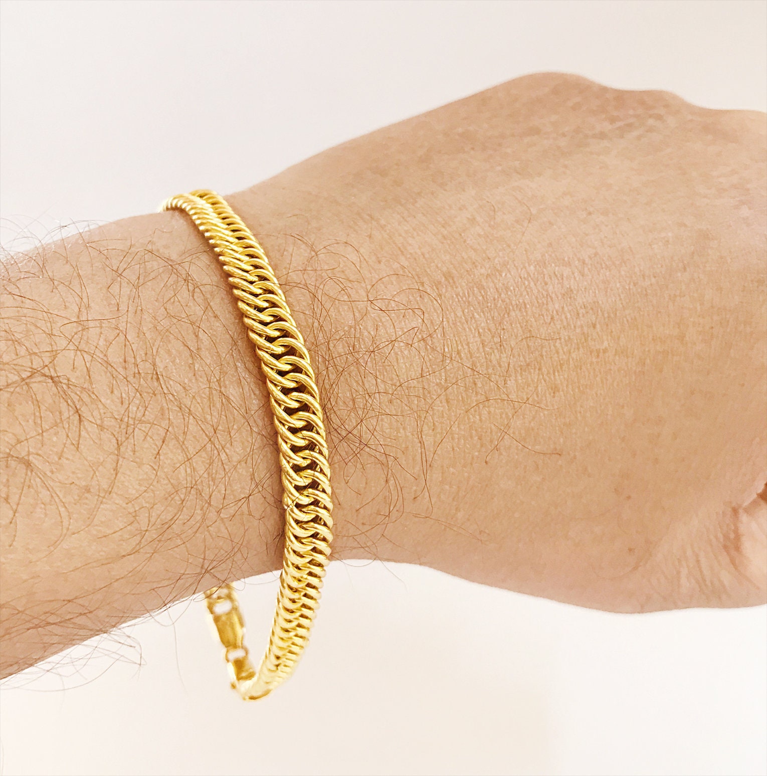 Traditional Mens Bracelet Party Wear Jewelry One Gram Gold Designs BRAC181