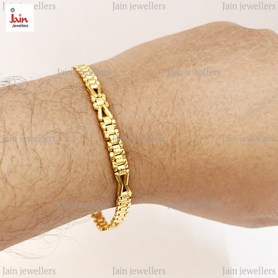 Cubic Zirconia 585 Gold Round Link Chain Bangle Bracelet for Women Boho  Jewelry | eBay