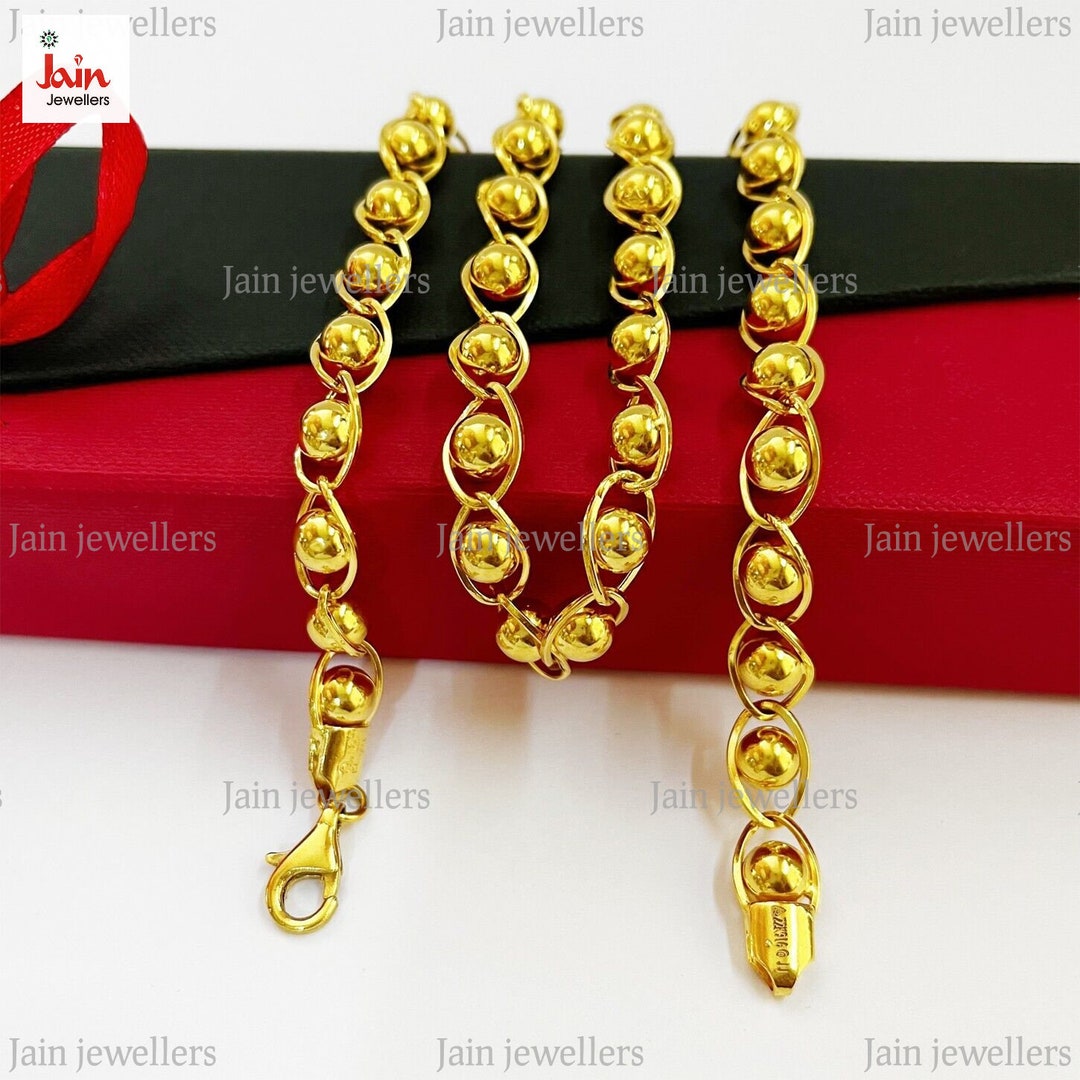 Necklace Real 18Kt Yellow Gold Filled Solid 10mm Curb Cuban Chain 50 Cm 20 Inch - Foto 10