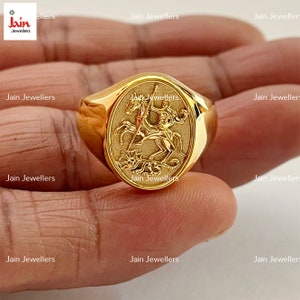 22k gold siegelring Etsy