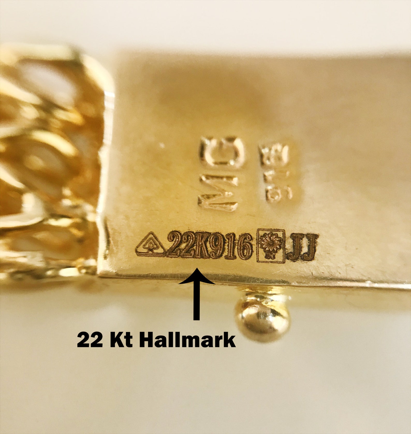 Fine Jewelry 22 Kt Hallmark Certified Real Solid Yellow Gold Etsy