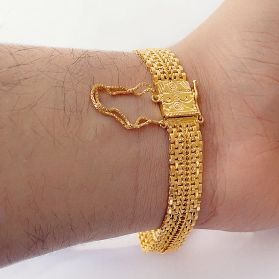SISGEM 18K Solid Gold Bracelet for Women, Dainty Real Gold India | Ubuy