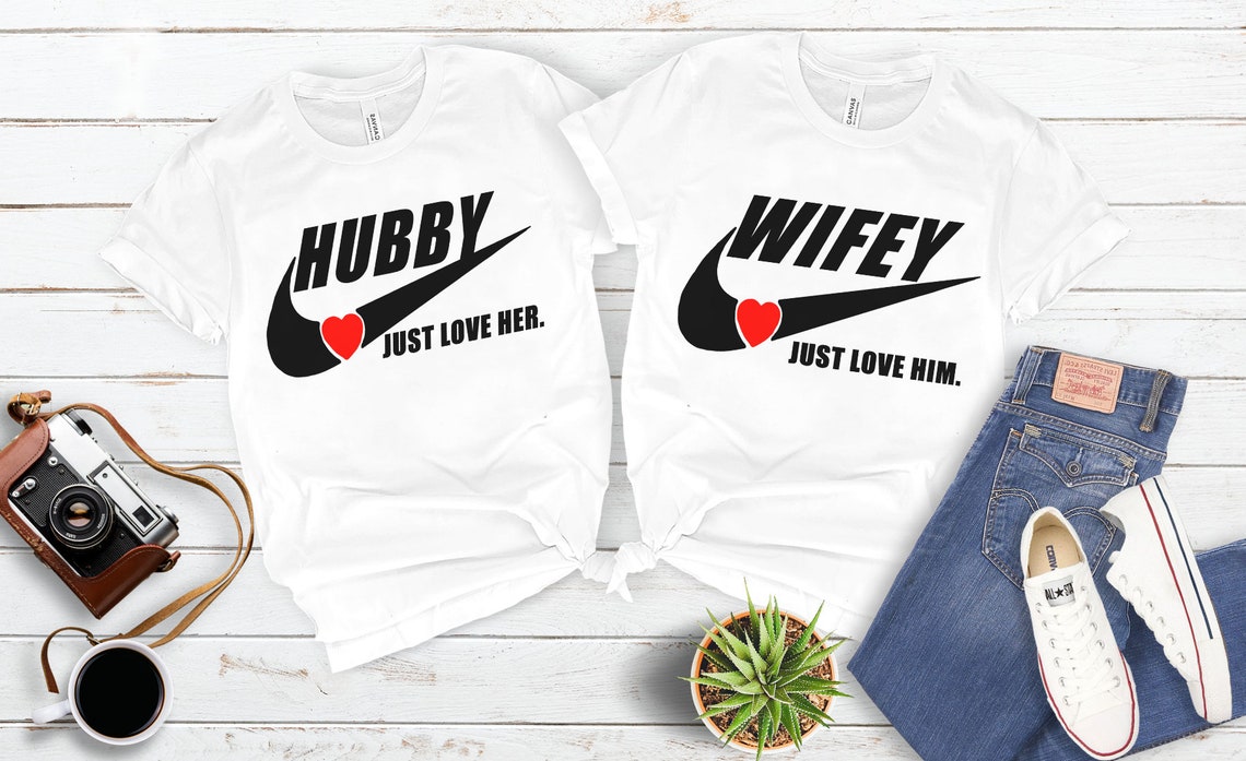 hubby and wifey nike shirts