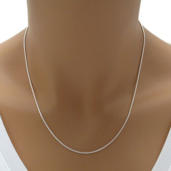Collana Argento 925 Con Catena A Serpente – Tecnologia Silver+ Made In Italy, 1,2mm