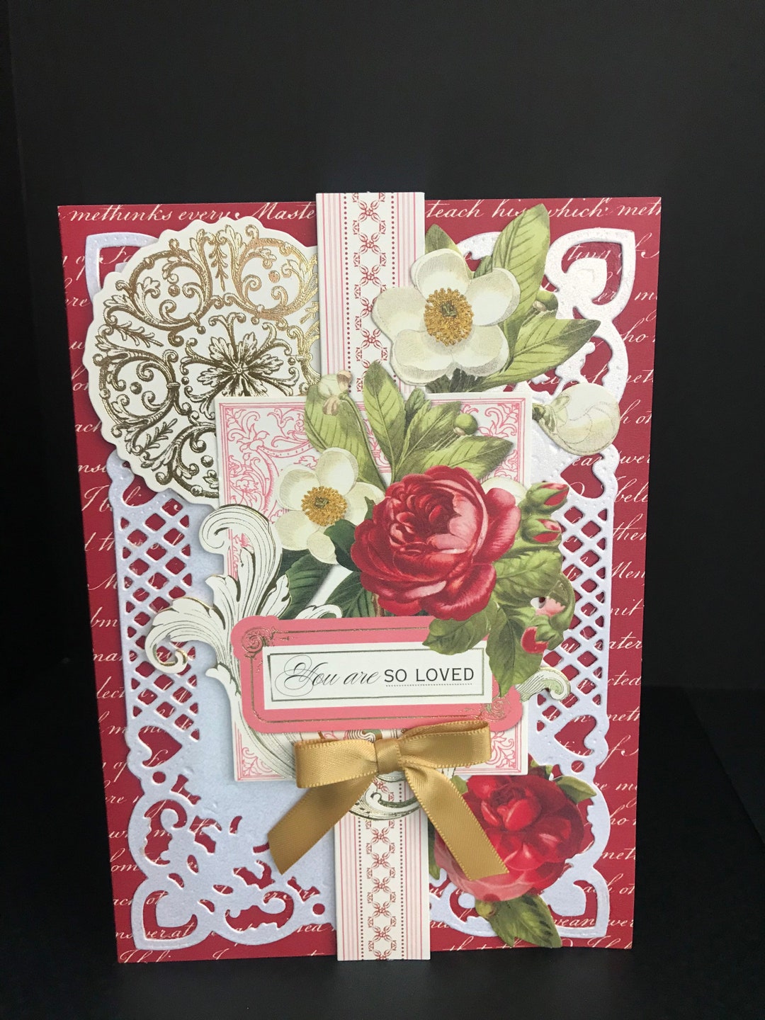 Beautiful Handmade Layered 3D Valentine's Day Card - Etsy