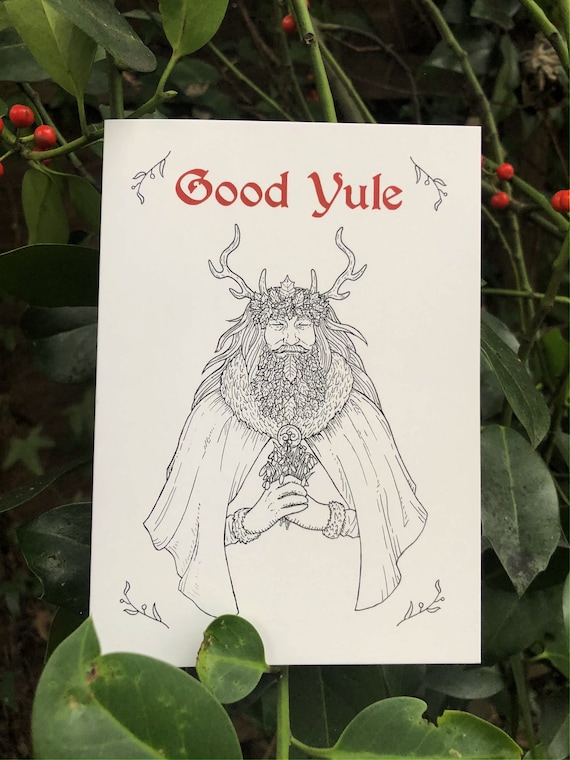 A6 Good Yule Yuletide Cards Christmas Cards Pagan | Etsy
