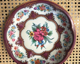 Vintage BARET WARE Tin PLATE-Anemones-Decorative Old Metal Art-1950/'s Metalware-England-Shabby Home Decor-Flowers-Orphaned Treasure-T011121I
