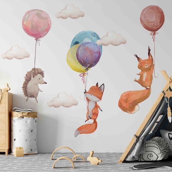 Nursery Wall Stickers, Kids Wall Stickers, Wall Decals, Animals Wall Stickers, Wall Decals, Children Wall Stickers