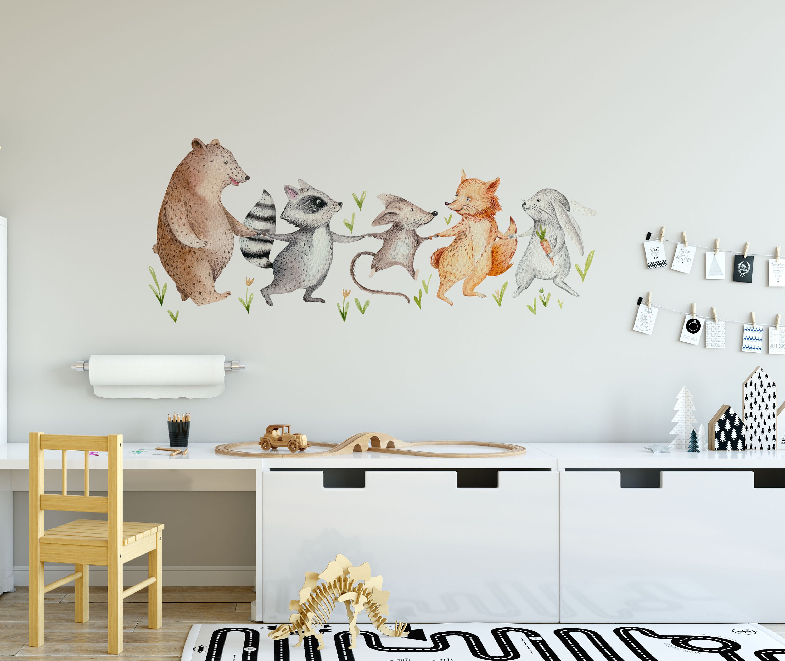 Nursery Wall Stickers Woodland Nursery Stickers Nursery - Etsy UK