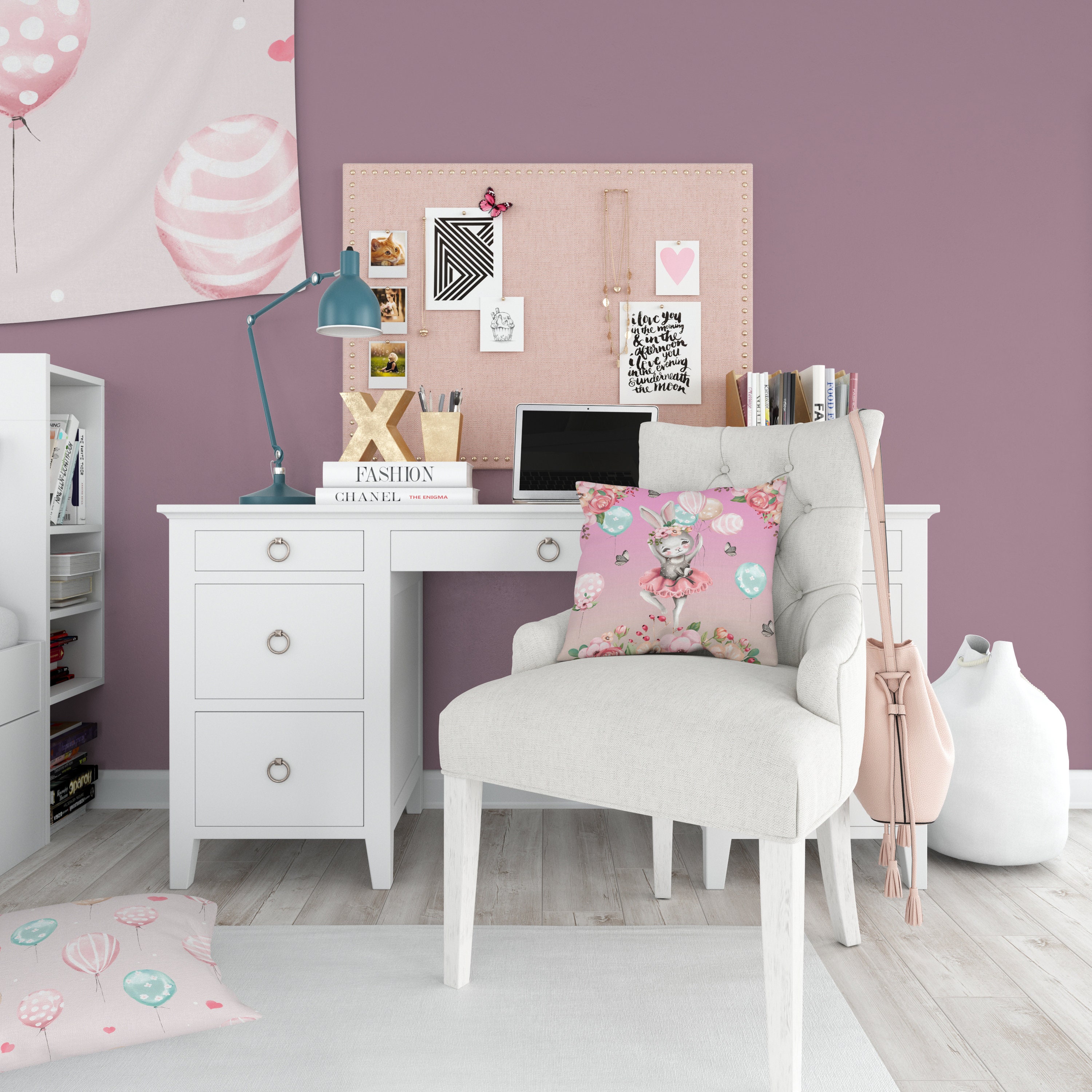 Girls Room Wallpaper Nursery Wallpaper Girls Nursery Decor Etsy UK