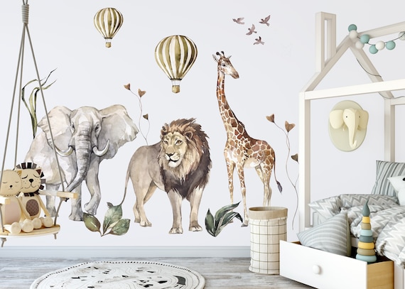 Baby Room Jungle Wall Stickers  Safari Animal Wall Stickers