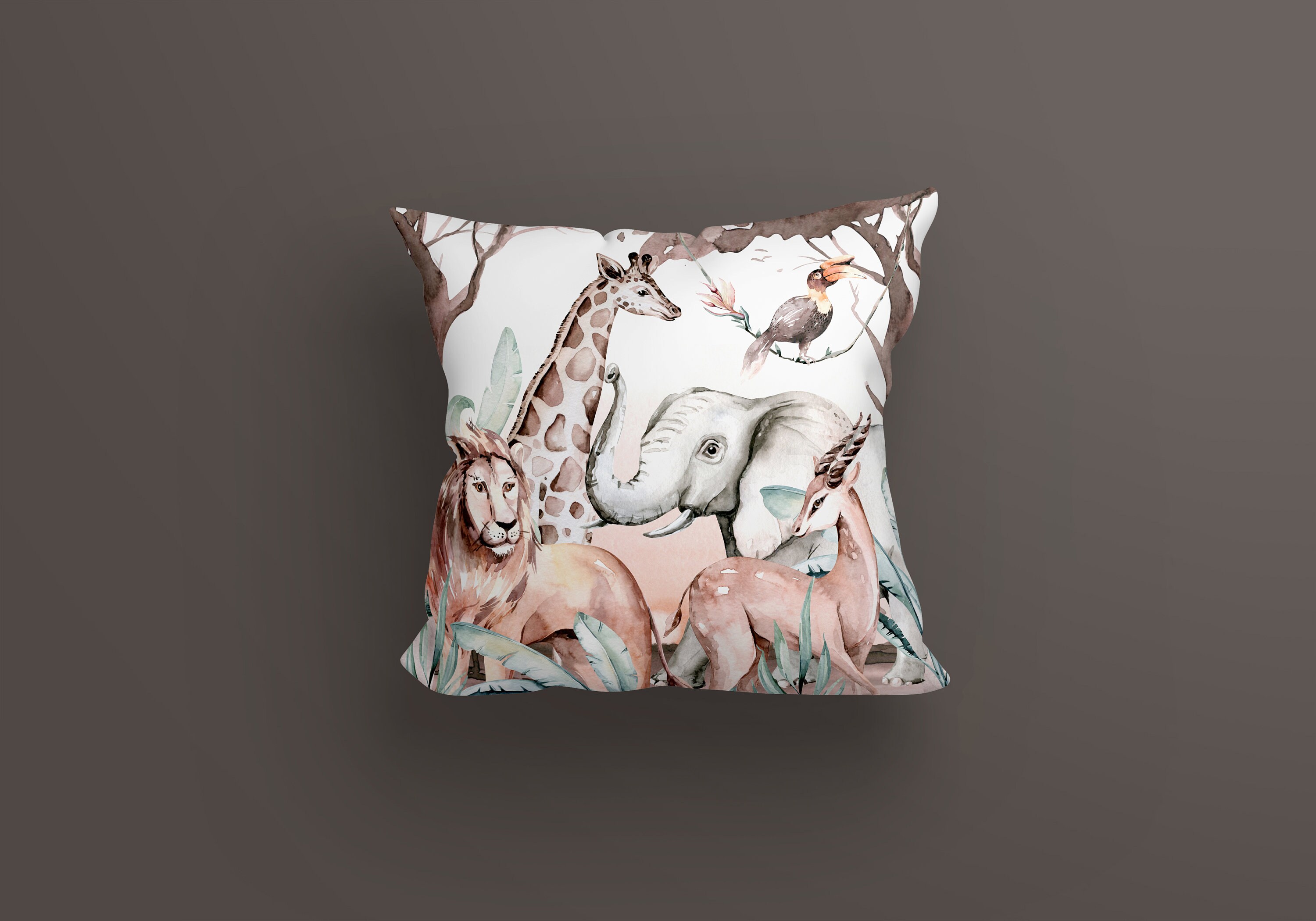 Zoo Animals Wall Stickers Children's Wall Stickers Etsy