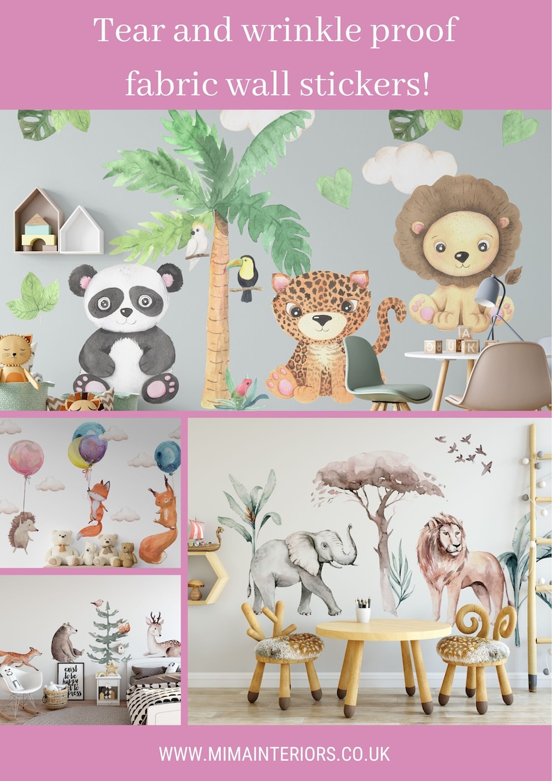 Childrens Wall Stickers Baby Nursery Stickers Nursery Etsy Denmark