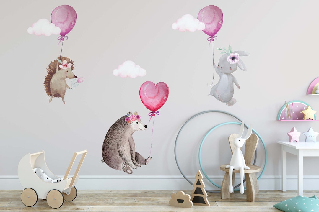 Nursery Wall Stickers, Woodland Nursery Stickers, Nursery Decals ...