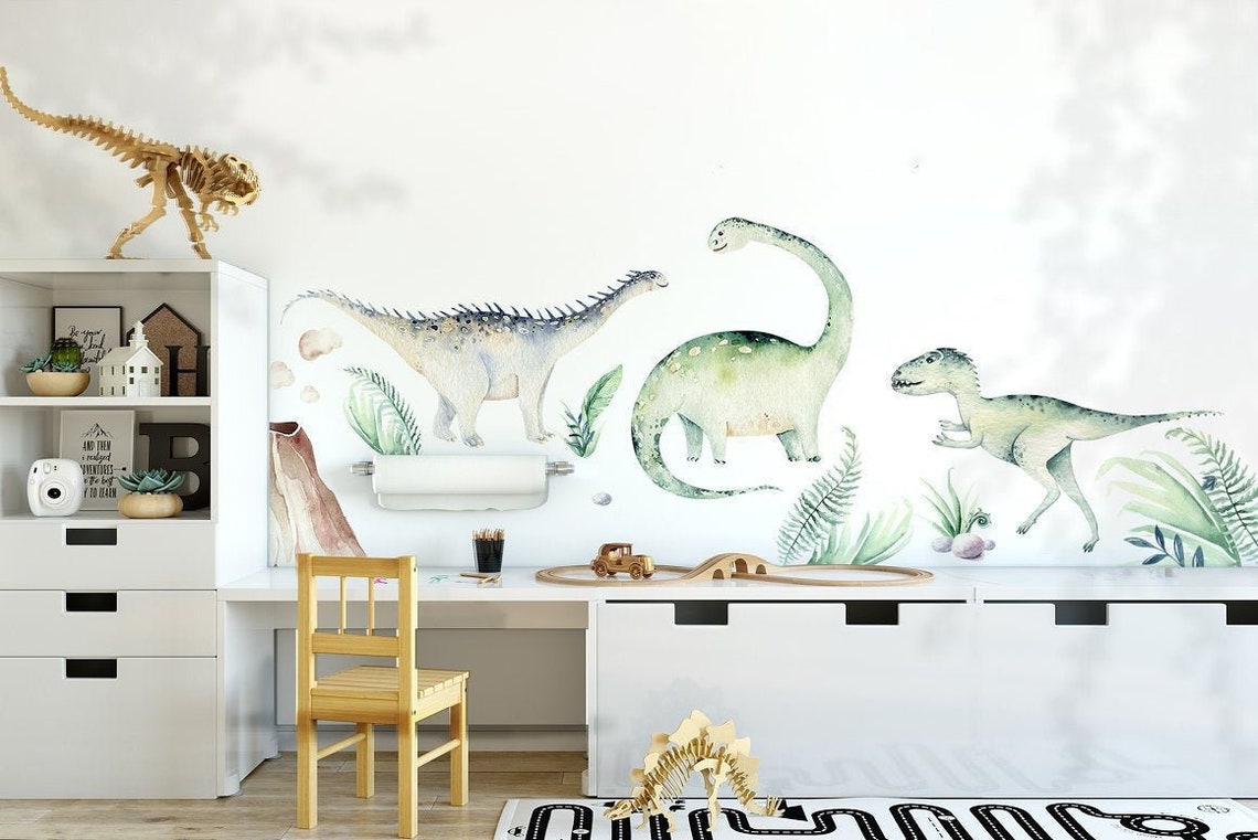 Dinosaur Wall Stickers Dino Bedroom Decor Boys Room Etsy