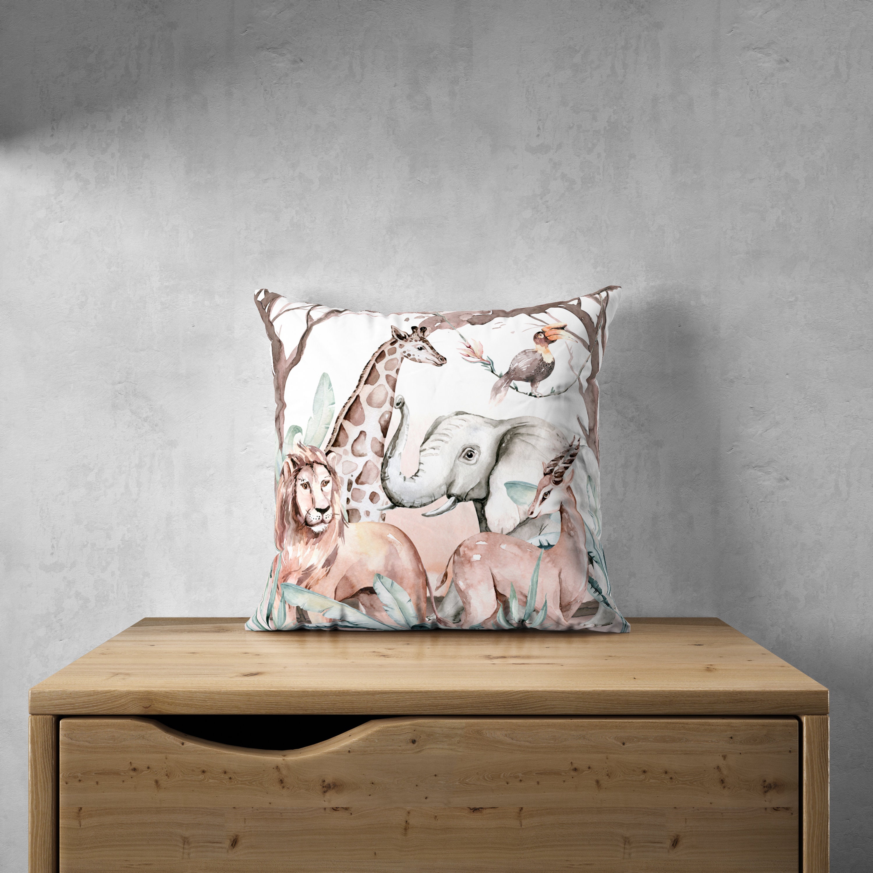 Zoo Animals Wall Stickers Children's Wall Stickers Etsy