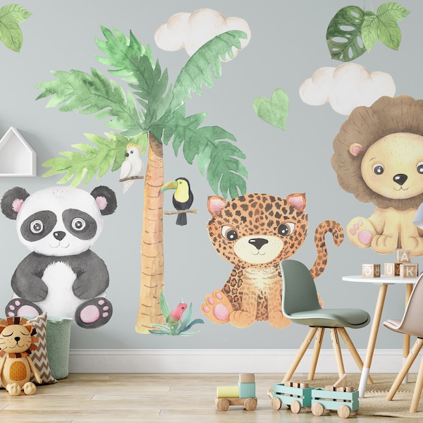 Jungle Wall Mural Etsy