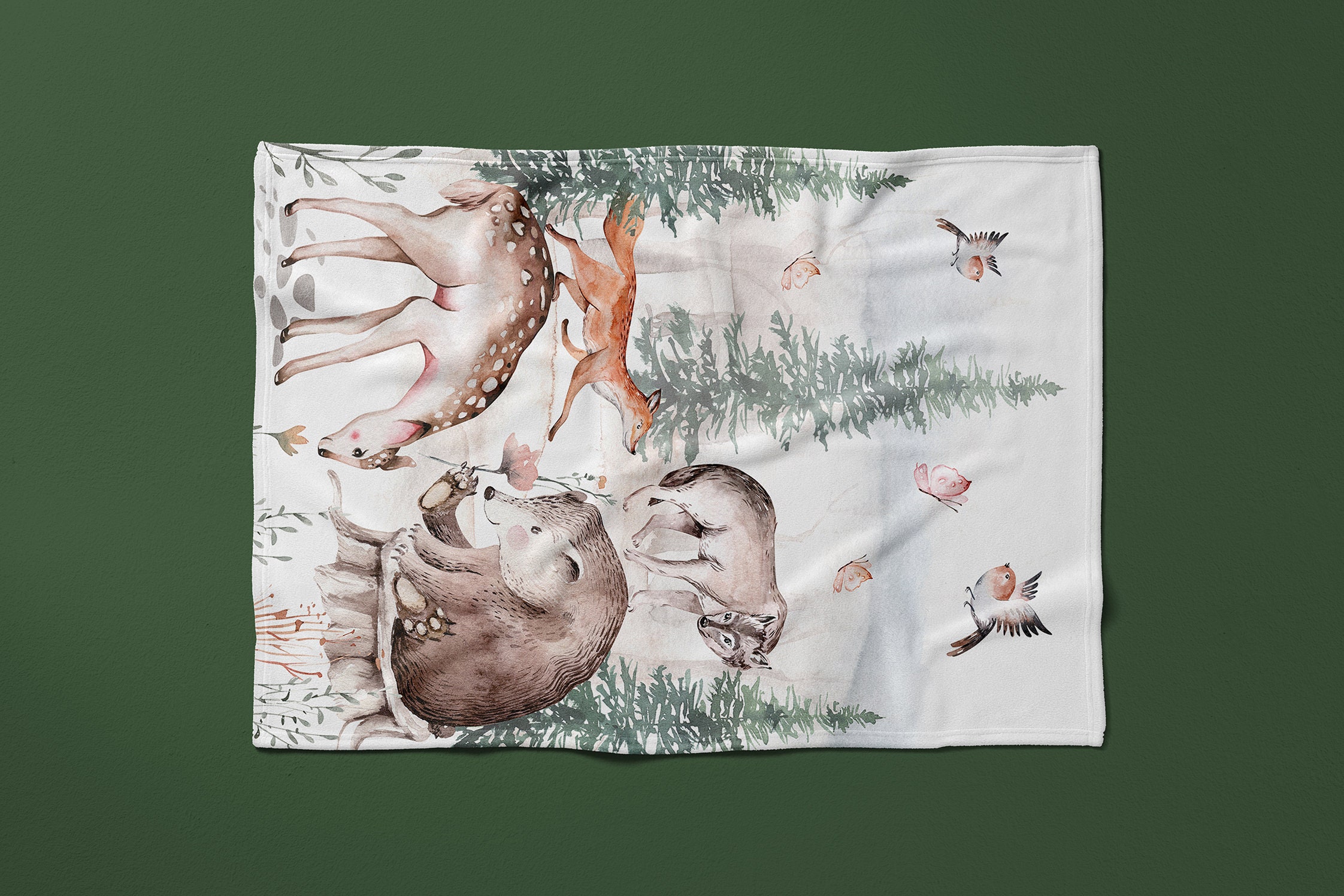 Forest Mural Wallpaper Nursery Wallpaper Nursery Woodland | Etsy