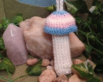 trans pride mushroom pouch