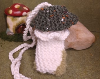 mossy mushroom trinket pouch