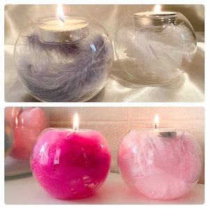 Feather Tea Light Holders | Soy Wax