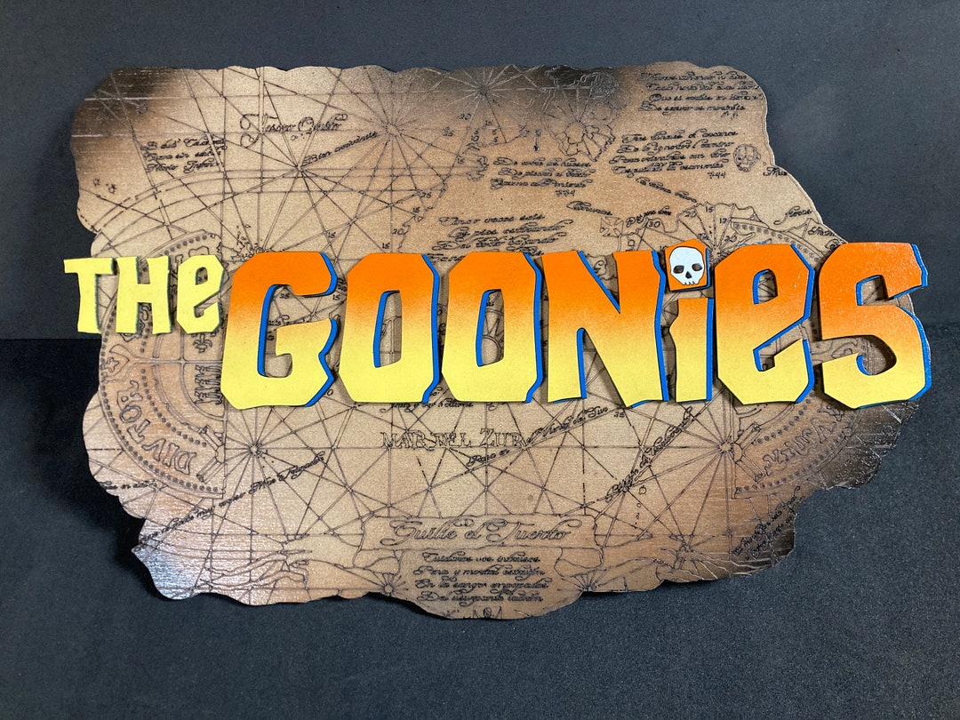 The Goonies Retro Inspired Wood Sign Etsy