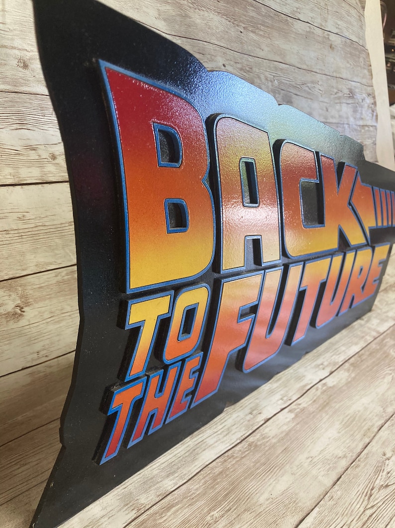 Retro Back to the Future Inspired Wood Sign - Etsy