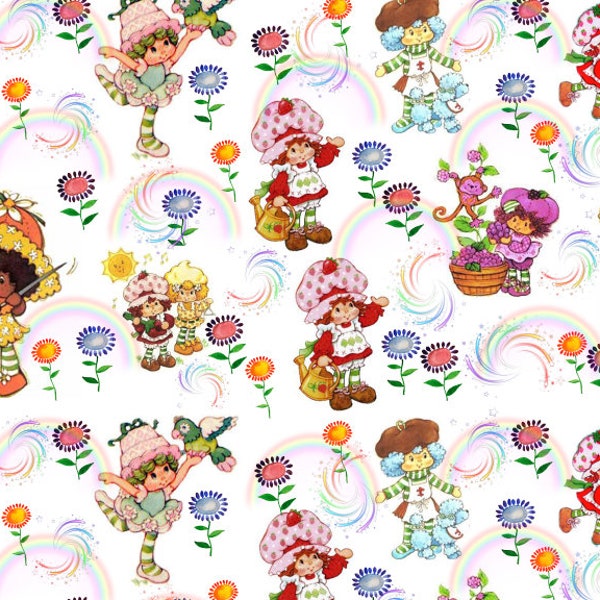 Strawberry! Vintage Style Fabric