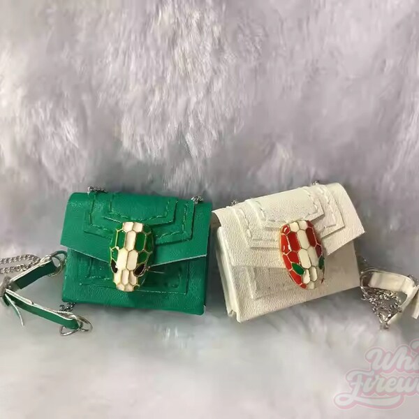 Bag for 1/6 BJD Dolls, Miniature Bag for Blythe/Azone/Pullip/Ob22/Ob24/Ob27/Momoko Doll, Doll Purse, 2 Color Available