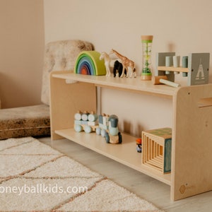 Montessori Open Shelf Unit Children toy shelf image 1