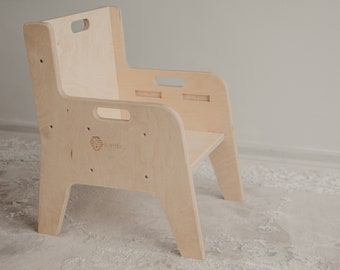 Adjustable Montessori Children Chair, Weaning chair